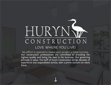 Tablet Screenshot of hurynconstruction.com
